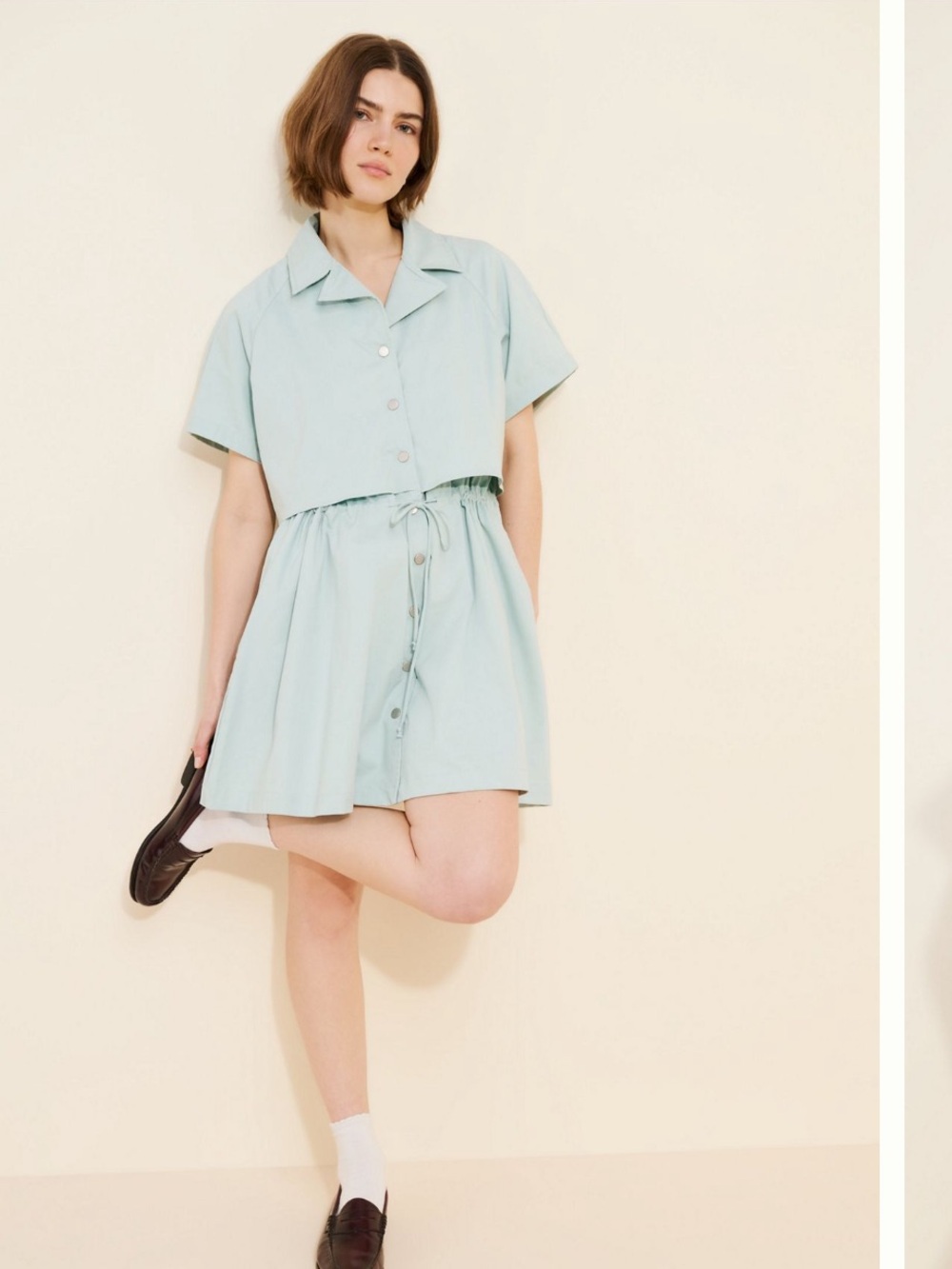 Exquise Short-Sleeve Twofer Mini Dress